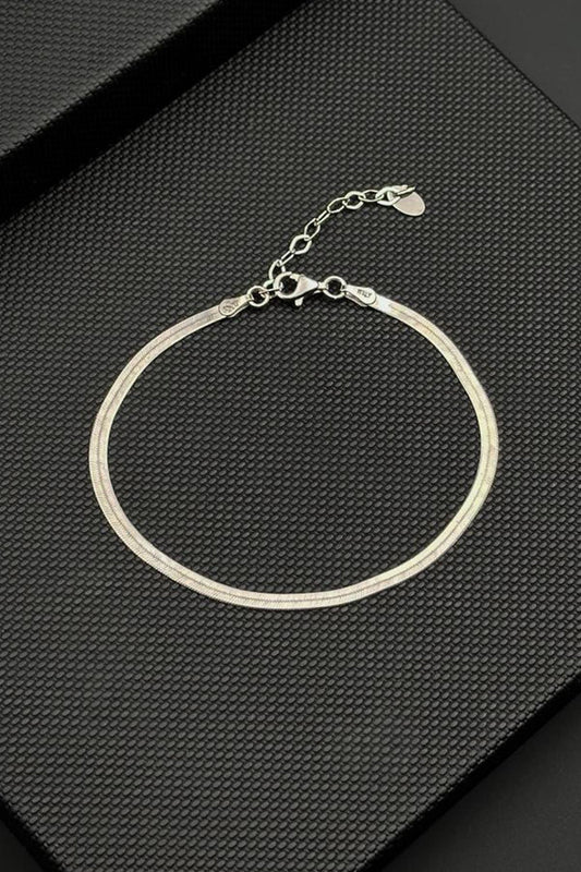 Minimalist 4mm Snake Bracelet | 925 Sterling Silver | With Certificate of Authenticity and 925 Hallmark