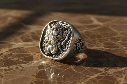 Combo for 16mm Solid Cuban Chain, Bracelet With Stones on Lock and Lion Pendant in 999 Silver white finish - caratsutra