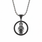 1 inch Unique Hanuman Ji Pendant Studded with Black Zircons | Unisex 925 Sterling Silver Oxidized Pendant | Men's Jewelry | With Certificate of Authenticity and 925 Hallmark - caratsutra