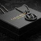RARE PRINCE by CARAT SUTRA | Unique Gemini Zodiac Designed Pendant Studded with Black Zircons | Unisex 925 Sterling Silver Oxidized Pendant | Men's Jewelry | With Certificate of Authenticity and 925 Hallmark - caratsutra