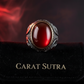RARE PRINCE by CARAT SUTRA | Unique Turkish Style Ring with Natural Red Agate | 925 Sterling Silver Oxidized Ring | Men's Jewelry | With Certificate of Authenticity and 925 Hallmark
