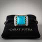 RARE PRINCE by CARAT SUTRA | Unique Designed Turkish Style Ring with Natural Irani Origin Turquoise | 925 Sterling Silver Oxidized Ring |With Certificate of Authenticity and 925 Hallmark