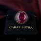 RARE PRINCE by CARAT SUTRA | Unique Designed Ring with Natural Red Ruby | 925 Sterling Silver Oxidized Ring | Men's Jewelry | With Certificate of Authenticity and 925 Hallmark