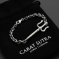 RARE PRINCE by CARAT SUTRA | Unique Trishul Symbol Bracelet For Men | 925 Sterling Silver Oxidized Bracelet | Men's Jewelry | With Certificate of Authenticity and 925 Hallmark