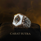 RARE PRINCE by CARAT SUTRA | Unique Turkish Style Ring with Natural Pearl | 925 Sterling Silver Oxidized Ring | Men's Jewelry | With Certificate of Authenticity and 925 Hallmark