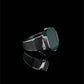 RARE PRINCE by CARAT SUTRA | Unique Designed Turkish Style Ring with Natural Green Onyx | 925 Sterling Silver Oxidized Ring | Men's Jewelry | With Certificate of Authenticity and 925 Hallmark