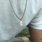 RARE PRINCE by CARAT SUTRA | Minimalist Solid 4mm Round Link Chain with Custom Name Initial (Rhodium Plated) | 925 Sterling Silver Chain | Men's Jewelry | With Certificate of Authenticity and 925 Hallmark