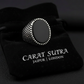 RARE PRINCE by CARAT SUTRA | Classic Signet Ring with Natural Black Onyx | 925 Sterling Silver Ring | Men's Jewelry | With Certificate of Authenticity and 925 Hallmark
