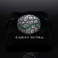RARE PRINCE by CARAT SUTRA | Unique Designed Turkish Style Ring with Emerald Stone | 925 Sterling Silver Oxidized Ring | Men's Jewelry | With Certificate of Authenticity and 925 Hallmark