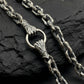 RARE PRINCE by CARAT SUTRA | 12mm Unique Fist Chain with Vintage Oxidised finish | 925 Sterling Silver | Men's Jewelry | With Certificate of Authenticity and 925 Hallmark