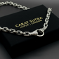 RARE PRINCE by CARAT SUTRA | 12mm Unique Fist Chain with Vintage Oxidised finish | 925 Sterling Silver | Men's Jewelry | With Certificate of Authenticity and 925 Hallmark - caratsutra