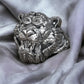 RARE PRINCE by CARAT SUTRA | Unique Designed Solid Ferocious 3D Tiger Face Ring | 925 Sterling Silver Oxidized Ring | Men's Jewelry | With Certificate of Authenticity and 925 Hallmark
