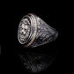 RARE PRINCE by CARAT SUTRA | Unique Designed Lion Ring | 925 Sterling Silver Oxidized Ring | Men's Jewelry | With Certificate of Authenticity and 925 Hallmark