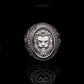 RARE PRINCE by CARAT SUTRA | Unique Designed Lion Ring | 925 Sterling Silver Oxidized Ring | Men's Jewelry | With Certificate of Authenticity and 925 Hallmark
