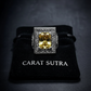 RARE PRINCE by CARAT SUTRA | Unique Hand-Engraved Turkish Style Ring with AAA+ Natural Yellow Citrine, 925 Sterling Silver Oxidized Ring | Men's Jewelry | With Certificate of Authenticity and 925 Hallmark