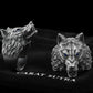 RARE PRINCE by CARAT SUTRA | Unique Designed Wolf Face Ring | 925 Sterling Silver Oxidized Ring | Men's Jewelry | With Certificate of Authenticity and 925 Hallmark