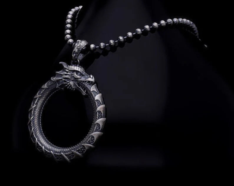 RARE PRINCE by CARAT SUTRA | Unique Dragon Pendant for Men | 925 Sterling Silver Pendant| Men's Jewelry | With Certificate of Authenticity and 925 Hallmark