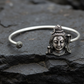 Unique Shiva Handcuff/Kada| 925 Sterling Silver Oxidized Bracelet | With Certificate of Authenticity and 925 Hallmark - caratsutra