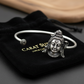 Unique Shiva Handcuff/Kada| 925 Sterling Silver Oxidized Bracelet | With Certificate of Authenticity and 925 Hallmark - caratsutra