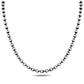 Minimalist Solid 3mm Oxidised Ball Chain | 925 Sterling Silver Chain | With Certificate of Authenticity and 925 Hallmark