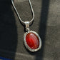 15ct Natural Red Onyx (Yemeni Aqeeq), 925 Sterling Silver Pendant | With Certificate of Authenticity and 925 Hallmark