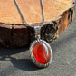 15ct Natural Red Onyx (Yemeni Aqeeq), 925 Sterling Silver Pendant | With Certificate of Authenticity and 925 Hallmark