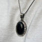 15ct Natural Black Onyx (Aqeeq), 925 Sterling Silver Pendant | With Certificate of Authenticity and 925 Hallmark