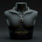 15ct Natural Black Onyx (Aqeeq), 925 Sterling Silver Pendant | With Certificate of Authenticity and 925 Hallmark