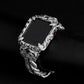 16mm Snake Chain Smart Watch Case & Strap | 925 Sterling Silver in Oxidised Finish with Hallmark