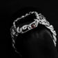 16mm Snake Chain Smart Watch Case & Strap | 925 Sterling Silver in Oxidised Finish with Hallmark