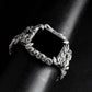 16mm Snake Chain Smart Watch Case & Strap | 925 Sterling Silver in Oxidised Finish with Hallmark