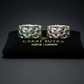 Zigzag Designed Original Zambian Mini Emerald Silver Band | 925 sterling Silver