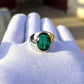 RARE PRINCE by CARAT SUTRA | Unique Classic Style Ring with 8ct Zambian Emerald, 925 Sterling Silver | With Certificate of Authenticity and 925 Hallmark
