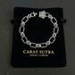 Infinity Style Hand-Engraved Bracelet with mini Natural Amethyst Stone | 925 Sterling Silver Bracelet | With Certificate of Authenticity and 925 Hallmark - caratsutra