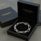 Infinity Style Hand-Engraved Bracelet with mini Natural Amethyst Stone | 925 Sterling Silver Bracelet | With Certificate of Authenticity and 925 Hallmark - caratsutra