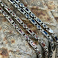 Solid 6mm Infinity Link Chain, studded with Gomed Stone | 925 Sterling Silver Chain | With Certificate of Authenticity and 925 Hallmark