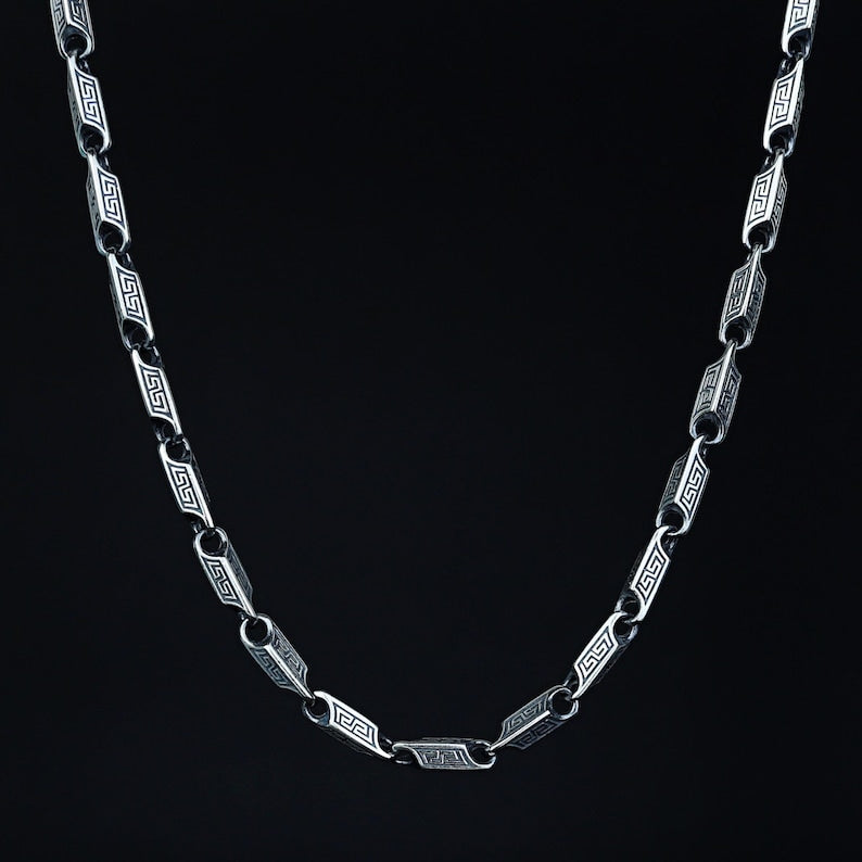 Minimalist Solid 4mm Infinity Chain | 925 Sterling Silver Chain | With Certificate of Authenticity and 925 Hallmark