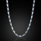 Minimalist Solid 4mm Infinity Chain | 925 Sterling Silver Chain | With Certificate of Authenticity and 925 Hallmark