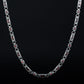 Solid 6mm Infinity Link Chain, studded with Gomed Stone | 925 Sterling Silver Chain | With Certificate of Authenticity and 925 Hallmark