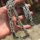 Solid 10mm Byzantine Heavy Link Chain | 925 Sterling Silver Chain | With Certificate of Authenticity and 925 Hallmark