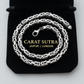 Solid 10mm Byzantine Heavy Link Chain | 925 Sterling Silver Chain | With Certificate of Authenticity and 925 Hallmark
