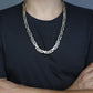 Solid 10mm Byzantine Heavy Link Chain | Chain - caratsutra