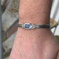 13mm Classic Chain Bracelet with 7Ct Blue Sapphire Stone for Men | 925 Sterling Silver Bracelet | Men's Jewelry