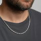 Solid 4mm Byzantine Link Chain | 925 Sterling Silver Chain | With Certificate of Authenticity and 925 Hallmark