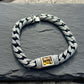 14mm Retro Silver Oxidized Bracelet studded with Original 8ct Citrine Stone| 925 Sterling Silver Bracelet | With Certificate of Authenticity and 925 Hallmark