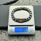 14mm Retro Silver Oxidized Bracelet studded with Original 8ct Citrine Stone| 925 Sterling Silver Bracelet | With Certificate of Authenticity and 925 Hallmark