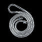 Solid 5mm Franco Link Chain with Plain Lock (Matt Finish) | 925 Sterling Silver Chain | With Certificate of Authenticity and 925 Hallmark