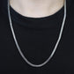 Solid 5mm Franco Link Chain with Plain Lock (Matt Finish) | 925 Sterling Silver Chain | With Certificate of Authenticity and 925 Hallmark