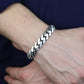 16mm Wide Solid Miami Cuban Link Bracelet with Green Emerald Iced Lock,  925 Sterling Silver Bracelet | Men's Jewelry