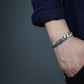 16mm Wide Solid Miami Cuban Link Bracelet with Black Iced Lock,  925 Sterling Silver Bracelet | Men's Jewelry